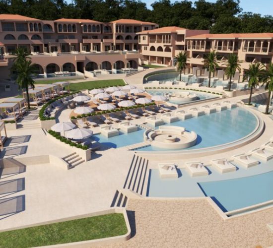 Cora Hotel & Spa Resort 5* Afitos – luksuzni hotel s privatnom plažom, spa centrom, bazenima, restoranima i spektakularnim pogledom na zaliv Toroneos!